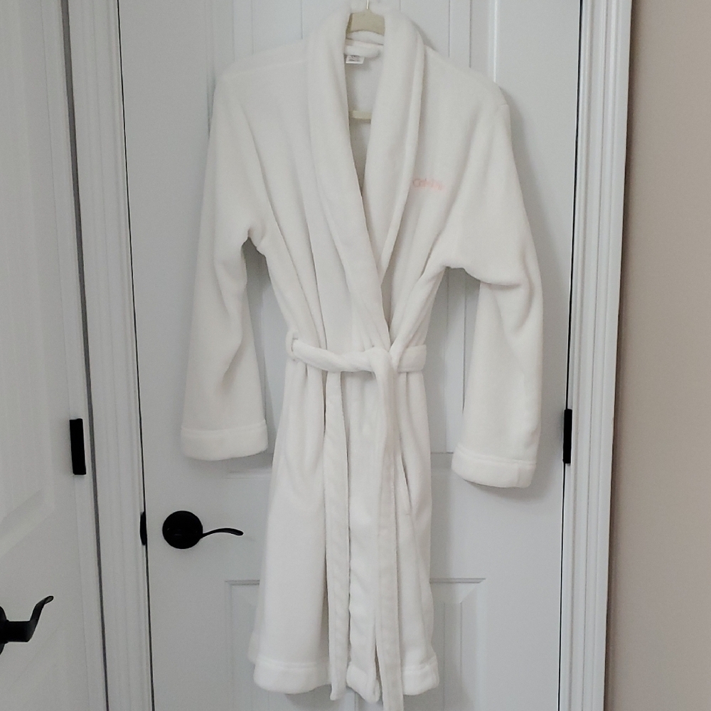 White Plush Bathrobe